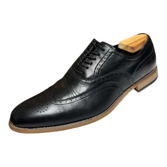 Stacy Adams Dunbar Black Leather Wingtip Oxfords Size 11.5 Men’s Dress Shoes main image 9